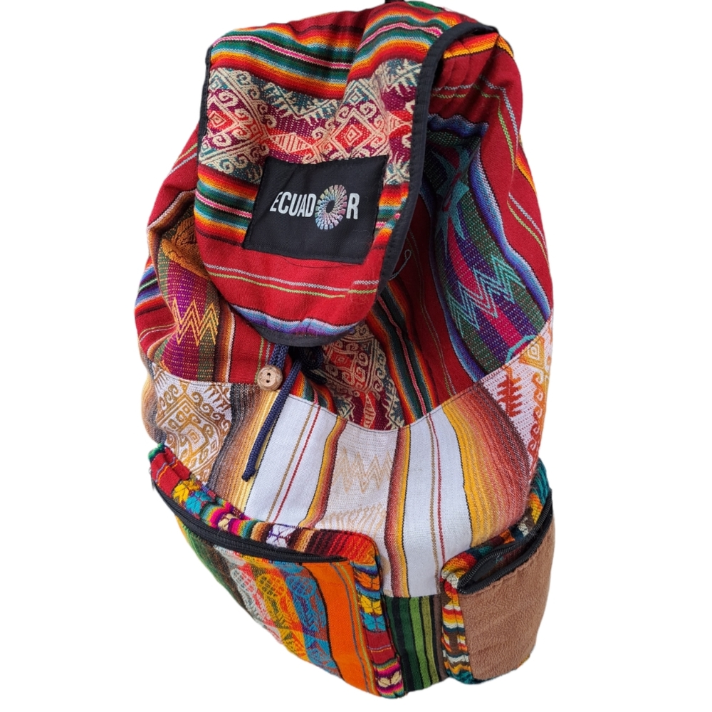 Ecuador Extra Large Lightweight Woven Hippie Knapsack